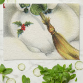 Snowman 001 theedoek (Gevouwen)