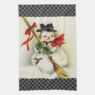 Snowman 001 theedoek
