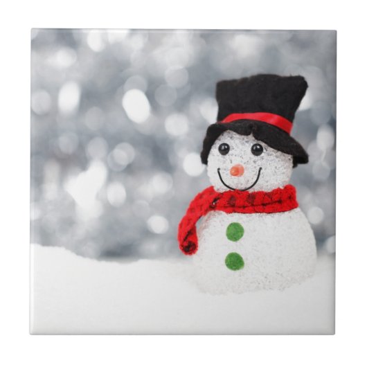 Snowman 002 tegeltje (Voorkant)