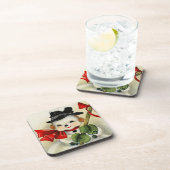 Snowman 004 bier onderzetter (Rechterzijde)