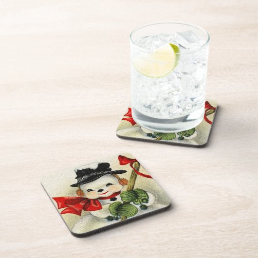 Snowman 004 bier onderzetter (Rechterzijde)