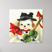 Snowman 004 canvas afdruk (Voorkant)
