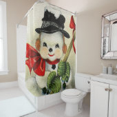 Snowman 004 douchegordijn (In situ)