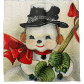 Snowman 004 douchegordijn (Voorkant)