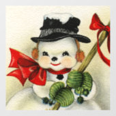 Snowman 004 raamsticker (Vel)
