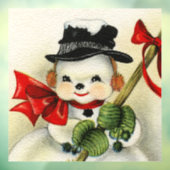 Snowman 004 raamsticker (Vel 3)