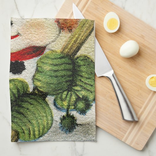 Snowman 004 theedoek (Quarter Fold)