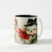 Snowman 004 tweekleurige koffiemok (Voorkant rechts)