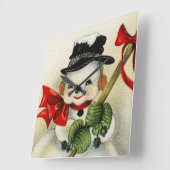 Snowman 004 vierkante klok (Hoek)
