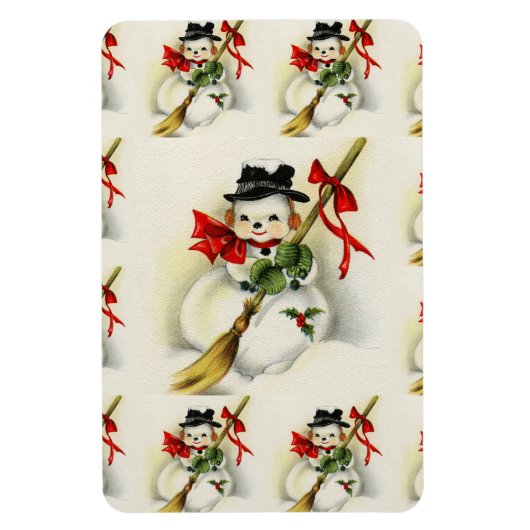 Snowman 009 magneet (Verticaal)