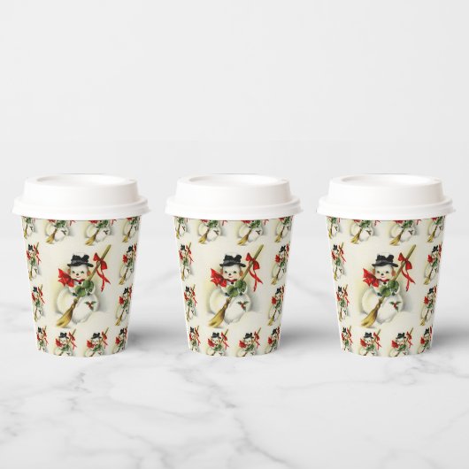 Snowman 009 papieren bekers (Multi)