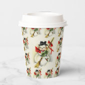 Snowman 009 papieren bekers (Achterkant)