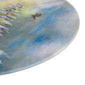 Snowman 12" Round Snijplank (Hoek)