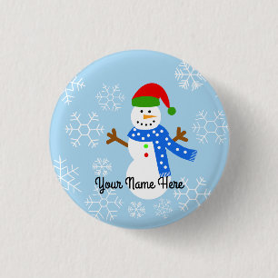 Snowman #1 Button
