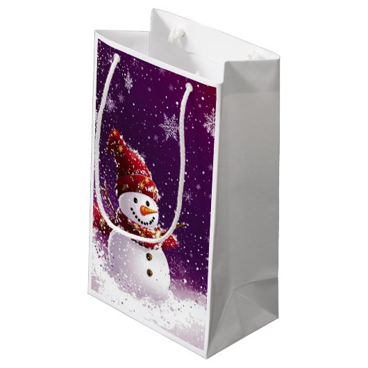 SNOWMAN #1 Cadeautas (Achterkant Gekanteld)
