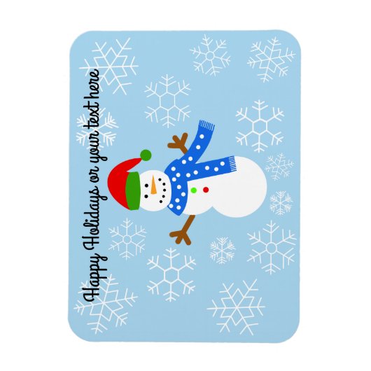 Snowman #1 Magnet Magneet (Verticaal)