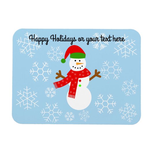 Snowman #2 Magnet Magneet (Horizontaal)