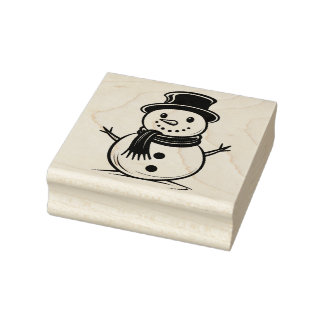 Snowman 2 rubberen stempel