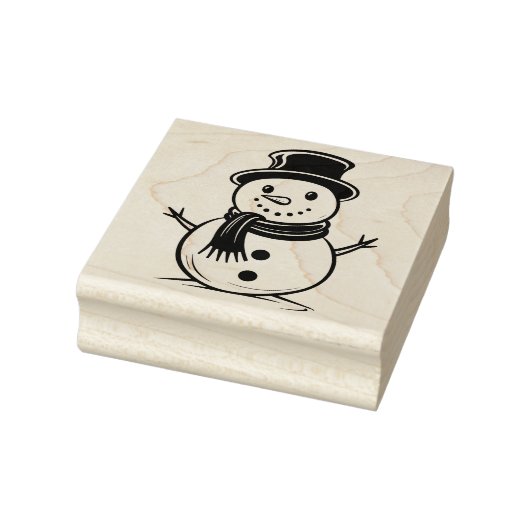 Snowman 2 rubberen stempel (Stempel)