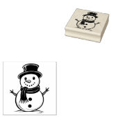 Snowman 2 rubberen stempel (Gestempeld)