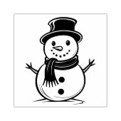 Snowman 2 rubberen stempel (Afrduk)