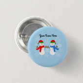 Snowman #3 Button (Voorkant /achterkant)