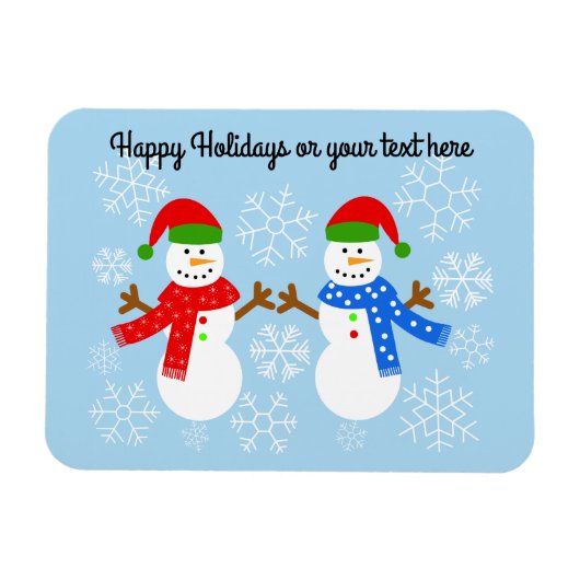 Snowman #3 Magnet Magneet (Horizontaal)