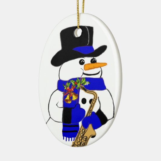 Snowman #7 keramisch ornament (Links)