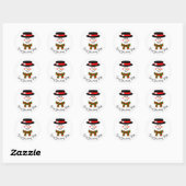 Snowman aangepaste vakantie Sticker (Vel)
