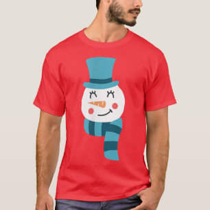 Snowman aangezicht met Pet Funny Zwangerschap onth T-shirt