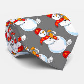 Snowman Accountant Stropdas (Opgerold)