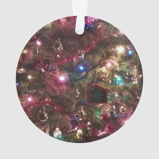 Snowman Acrylic Ornament (achterkant)