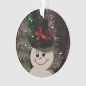 Snowman Acrylic Ornament (voorkant)