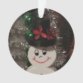 Snowman Acrylic Ornament (voorkant)