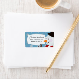 Snowman Address Stickers