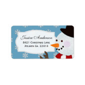 Snowman Address Stickers (Voorkant)