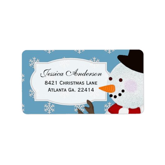 Snowman Address Stickers (Voorkant)