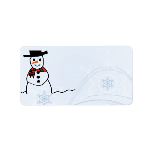 Snowman Adres Etiket (Voorkant)