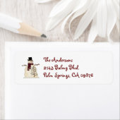 Snowman Adres Etiket (Insitu)