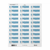 Snowman Adresetiketten Etiket (Full Sheet)
