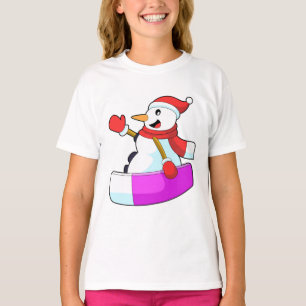 Snowman als Snowboarder met Sonowboard.PNG T-shirt