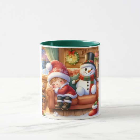Snowman and Friends Kids Christmas Mug Mok (Midden)