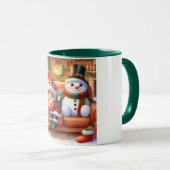 Snowman and Friends Kids Christmas Mug Mok (Voorkant rechts)