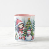 Snowman and Friends Kids Christmas Mug Mok (Midden)