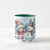 Snowman and Friends Kids Christmas Mug Mok (Midden)