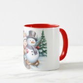 Snowman and Friends Kids Christmas Mug  Mok (Voorkant rechts)