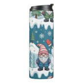 Snowman and Gnome Village Thermosbeker (Gedraaid links)