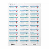 Snowman and Snowflakes Custom Christmas Etiket (Full Sheet)