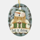 Snowman Angel en Forest Friends Ornament (Achterkant)