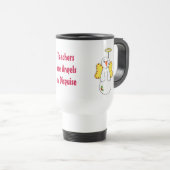 Snowman Angel met Gezegde van leraar Reisbeker (Voorkant rechts)